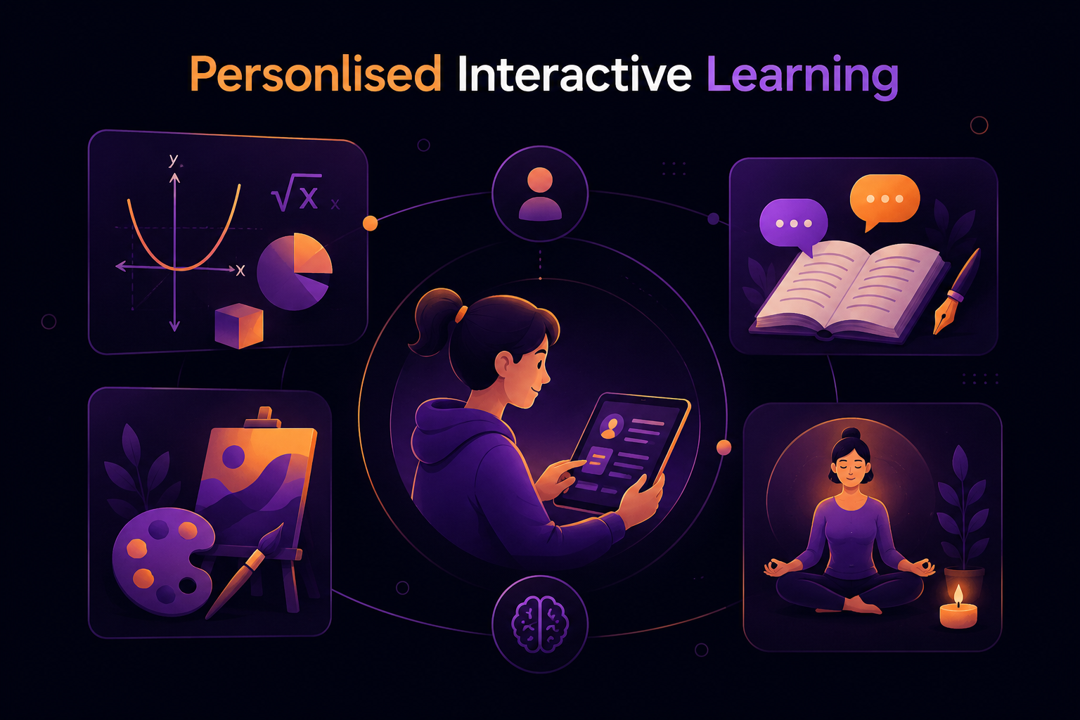 Students learning interactively